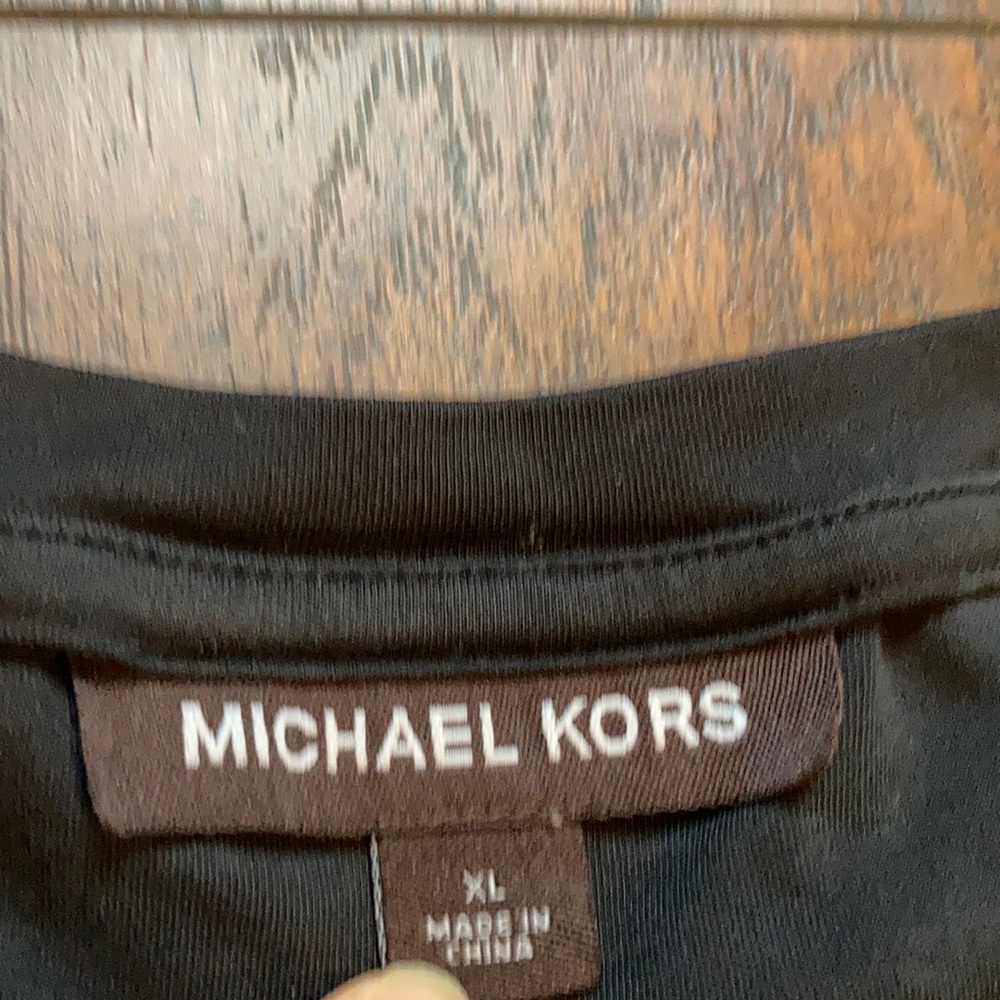 Michael Kors Black Basic Crew Neck Tee - image 4